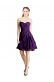 Short Draped Chiffon Sweetheart Homecoming Dress Canada