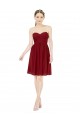 Short Sweetheart Knee Length Chiffon Homecoming Dress with Open Back Canada