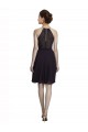 Short Knee Length High Neck Chiffon Homecoming Dress Canada