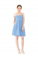 Short Knee Length Chiffon Homecoming Dress with Twisted Strapless Sweetheart Neckline Canada