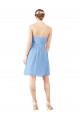 Short Knee Length Chiffon Homecoming Dress with Twisted Strapless Sweetheart Neckline Canada