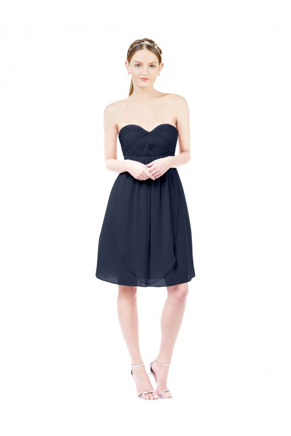 Sweetheart Knee Length Chiffon Homecoming Dress Open Back Canada