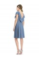 V-Neck V-Back Knee Length Short Chiffon Homecoming Dress Canada