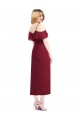 Wrap Chiffon Homecoming Dress with Fluttering Ruffles Canada