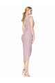 High Low One Shoulder Ruffles V-Neck Chiffon Wrap Homecoming Dress Canada