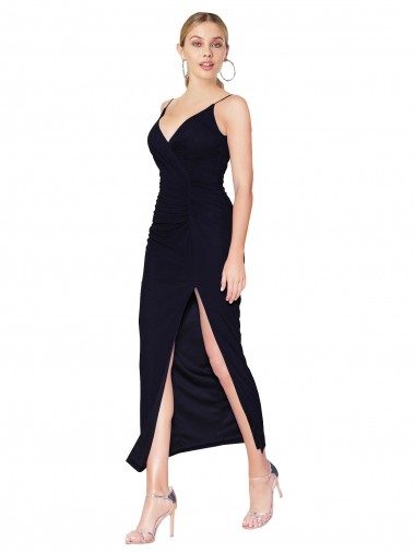 Spaghetti Straps Chiffon High Neck Short Homecoming Dress Canada