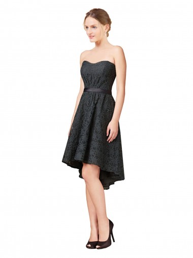 Lace Homecoming Dress with Hi-Low Hemline Canada