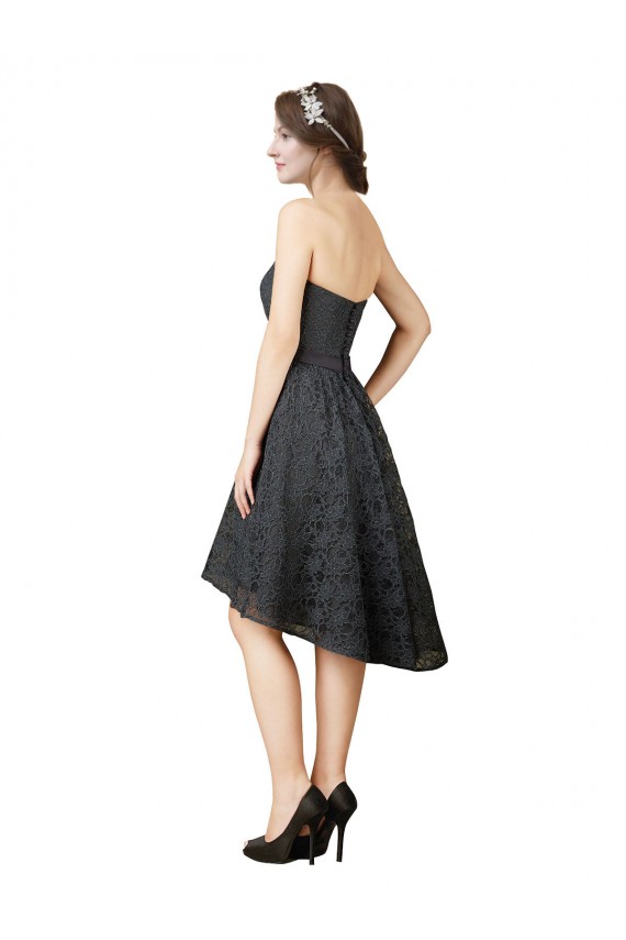 Lace Homecoming Dress with Hi-Low Hemline Canada