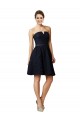Short Classic Knee Length Lace Homecoming Dress with Notched Neckline Canada