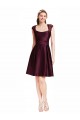 Short Knee Length Lace Homecoming Dress with Square Neck Canada