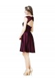 Short Knee Length Lace Homecoming Dress with Square Neck Canada