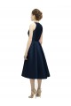 Short Tea Length Halter Neck Sleeveless Satin Homecoming Dress Canada