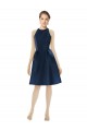Short Halter Length Luxe Satin Homecoming Dress Canada