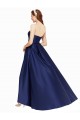 High Low Strapless Satin Homecoming Dress with Pockets Canada