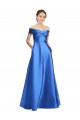 Sleeveless Off the Shoulder Ball Gown Satin Homecoming Dress Canada