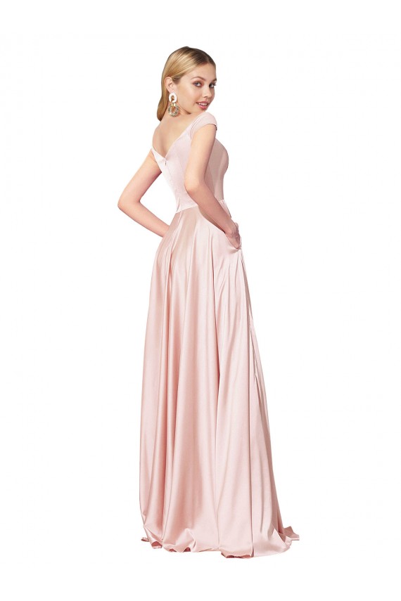 Off the Shoulder A-Line Sweetheart Satin Homecoming Dress Canada