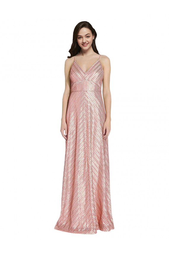 High Neck Low Back Sparkling Sequin Prom Dress Canada