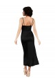 Cowl Neck Tea-Length Short Silky Satin Homecoming Dress with Skirt Slit Canada
