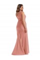 Silky Satin Cascade Ruffle One Shoulder Bustier Mermaid Homecoming Dress Canada