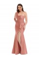 Silky Satin Cascade Ruffle One Shoulder Bustier Mermaid Homecoming Dress Canada
