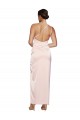 One Shoulder Full Length Long Silky Satin Homecoming Dress with Thigh Split Canada
