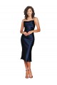 Short Sleeveless Spaghetti Straps Cowl Neckline Silky Satin Homecoming Dress Canada