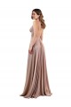Long A-Line Plunge V-Neckline Spandex Homecoming Dress with Slit Canada
