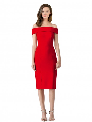 Off the Shoulder Square Neck Homecoming Dress Canada