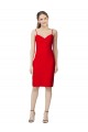 Sleeveless Homecoming Length Sweetheart Neckline Crepe Homecoming Dress Canada