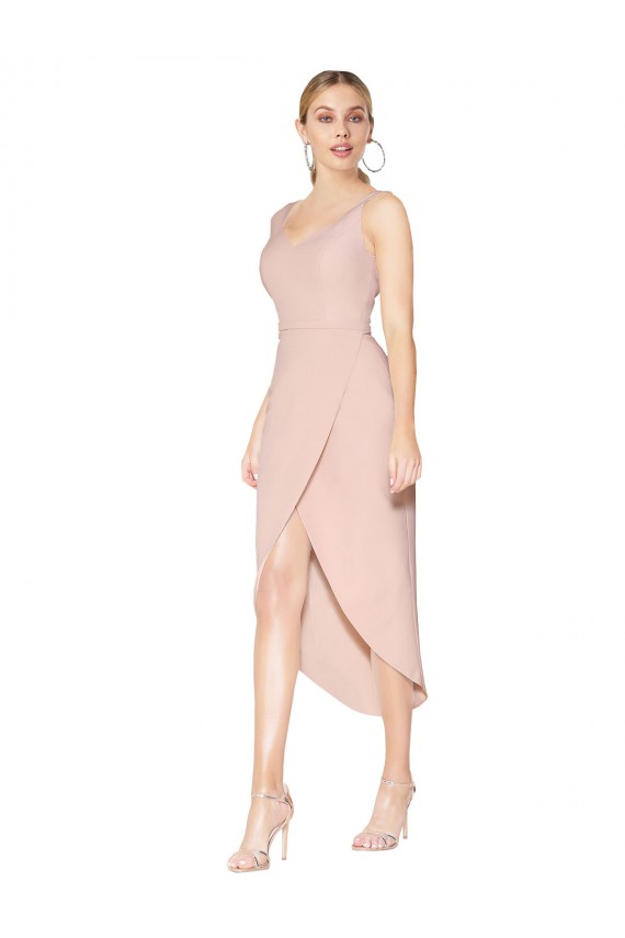Short Knee Length Crepe Homecoming Dress Canada