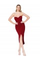 Short Length Sweetheart Mermaid Wrap Crepe Homecoming Dress Canada