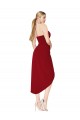 Short Length Sweetheart Mermaid Wrap Crepe Homecoming Dress Canada