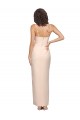 Long Full Length Ruffles Strapless Low Back Crepe Homecoming Dress with Straps Canada