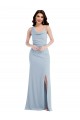 One Shoulder Draped Cowl Neck Homecoming Dress Canada