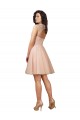 Lace and Tulle Homecoming Dress with Cap Sleeves and Keyhole Back Canada