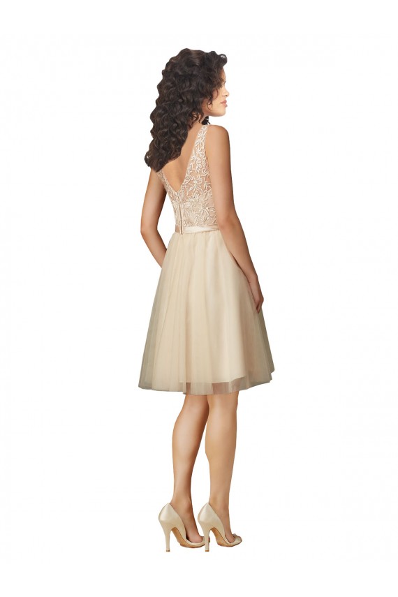 Tulle Homecoming Dress with Embroidery and Beading Canada