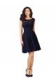 Short Bateau Neck Tulle Homecoming Dress with Lace Bodice Canada