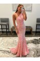Open Back One Shoulder Sleeveless Long Sweep Train Velvet Sequin Homecoming Dress Canada