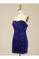 Short Sweetheart Velvet Sequin Homecoming Dress Canada