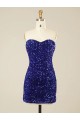 Short Sweetheart Velvet Sequin Homecoming Dress Canada