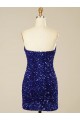 Short Sweetheart Velvet Sequin Homecoming Dress Canada