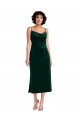 Midi Length Cowl Neck Velvet Short Slip Homecoming Dress Canada