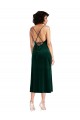 Midi Length Cowl Neck Velvet Short Slip Homecoming Dress Canada