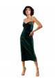 Midi Length Sleek Cowl Neckline Short Velvet Homecoming Dress Canada