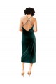 Midi Length Sleek Cowl Neckline Short Velvet Homecoming Dress Canada
